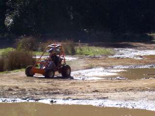 Trying to avoid puddles & mud